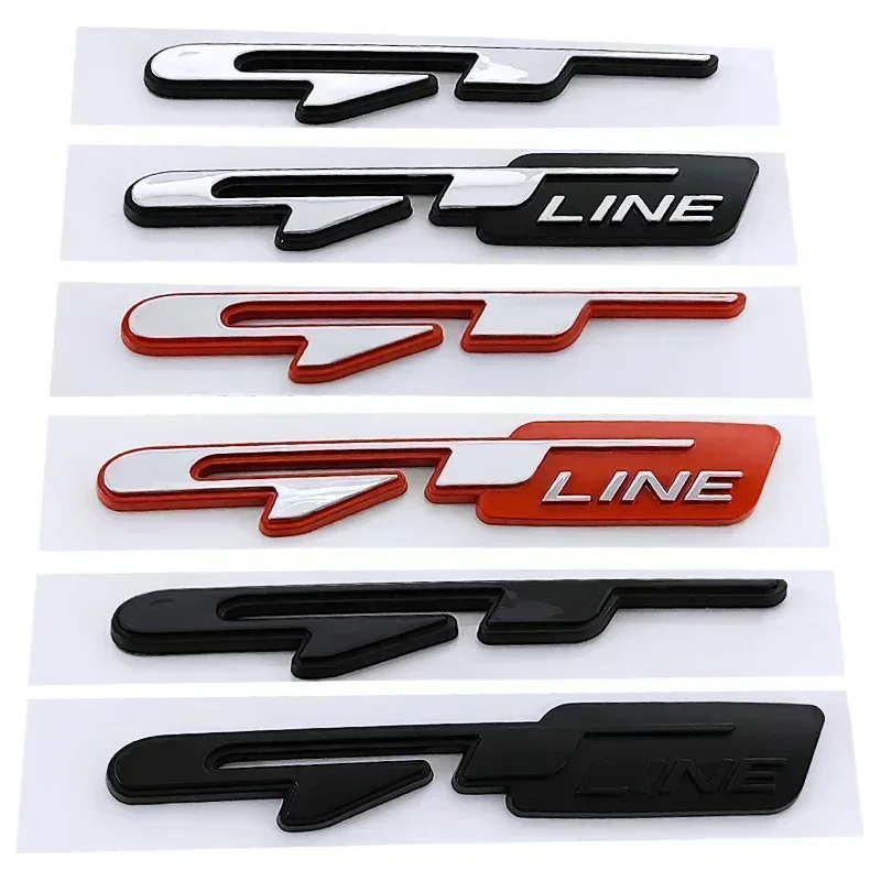 

3D ABS GT Line Logo Автомобильный задний багажник, эмблема, наклейка для KIA GTLINE KX5 K3 K4 K5 Sportage Stinger Forte Ceed Optima Sorento