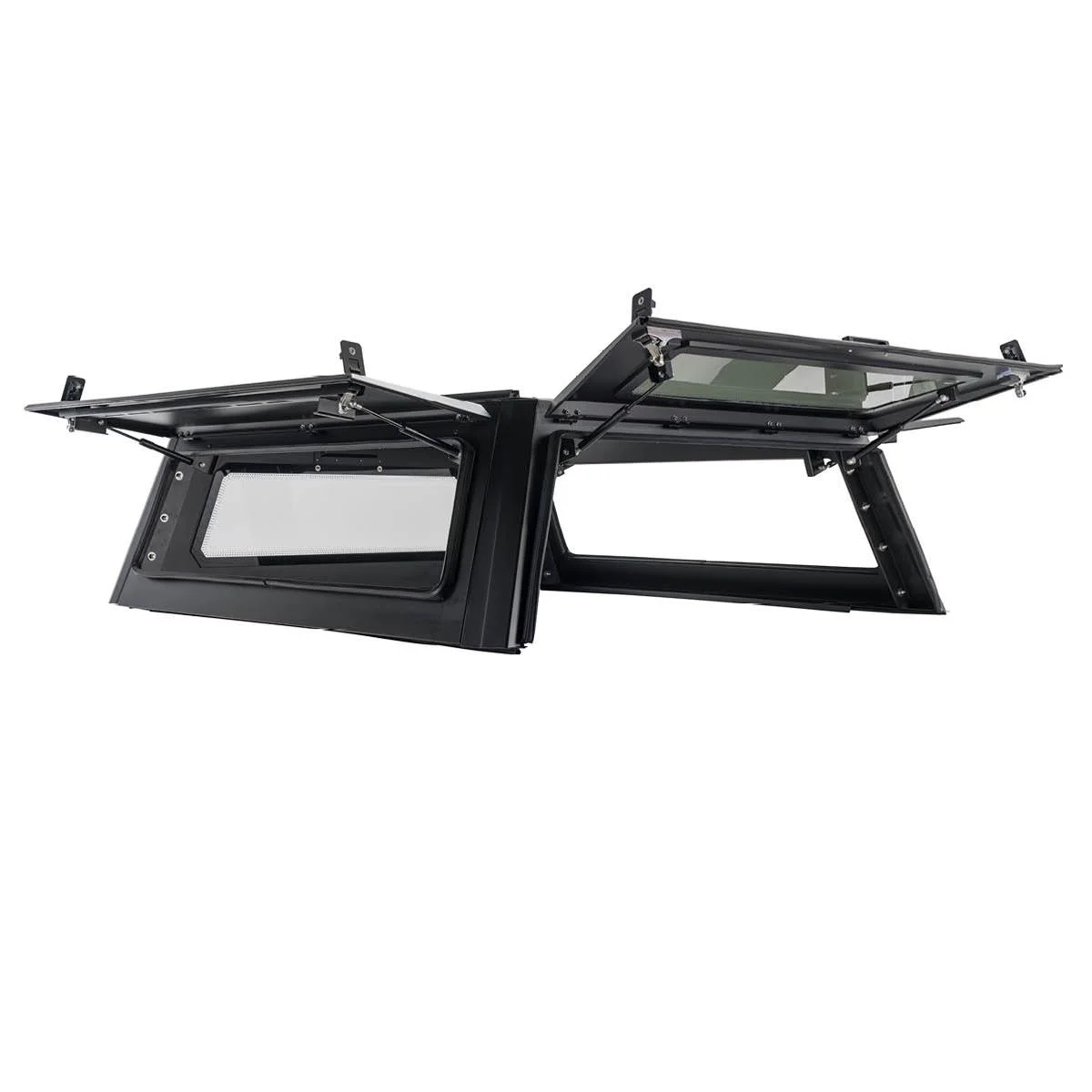 Manx4 Integrated Roof Top Tent for Pickup Trucks with Camper Shell Tonneau Cover