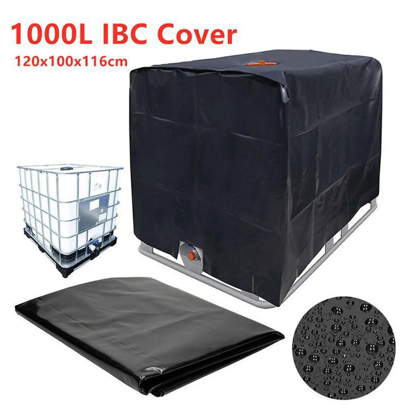 

Water Tank Protective Cover 1000 Liters Ibc Container Waterproof and Dustproof Cover Sunscreen IBC Accessories