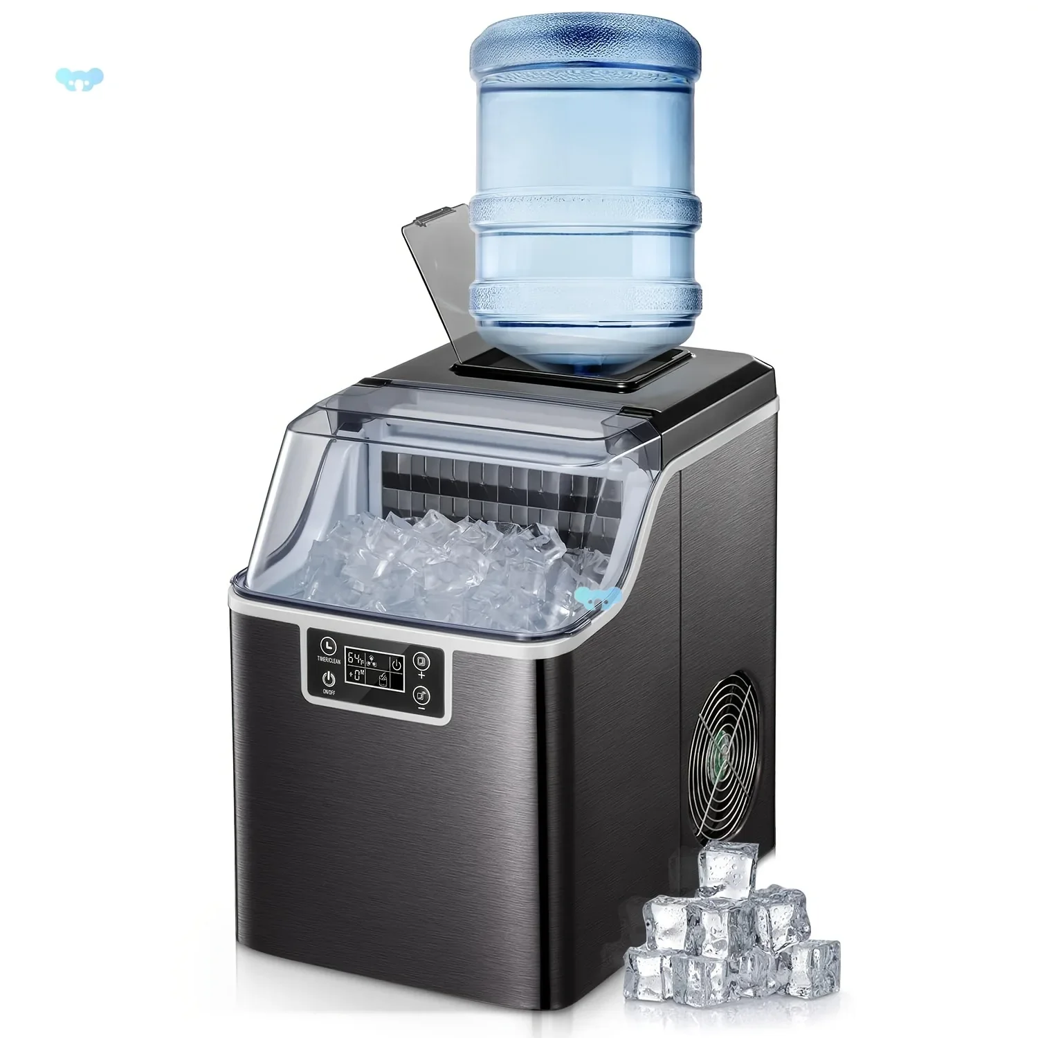 

Desktop Ice Maker 45/30/26/100 Pounds Bidirectional Water