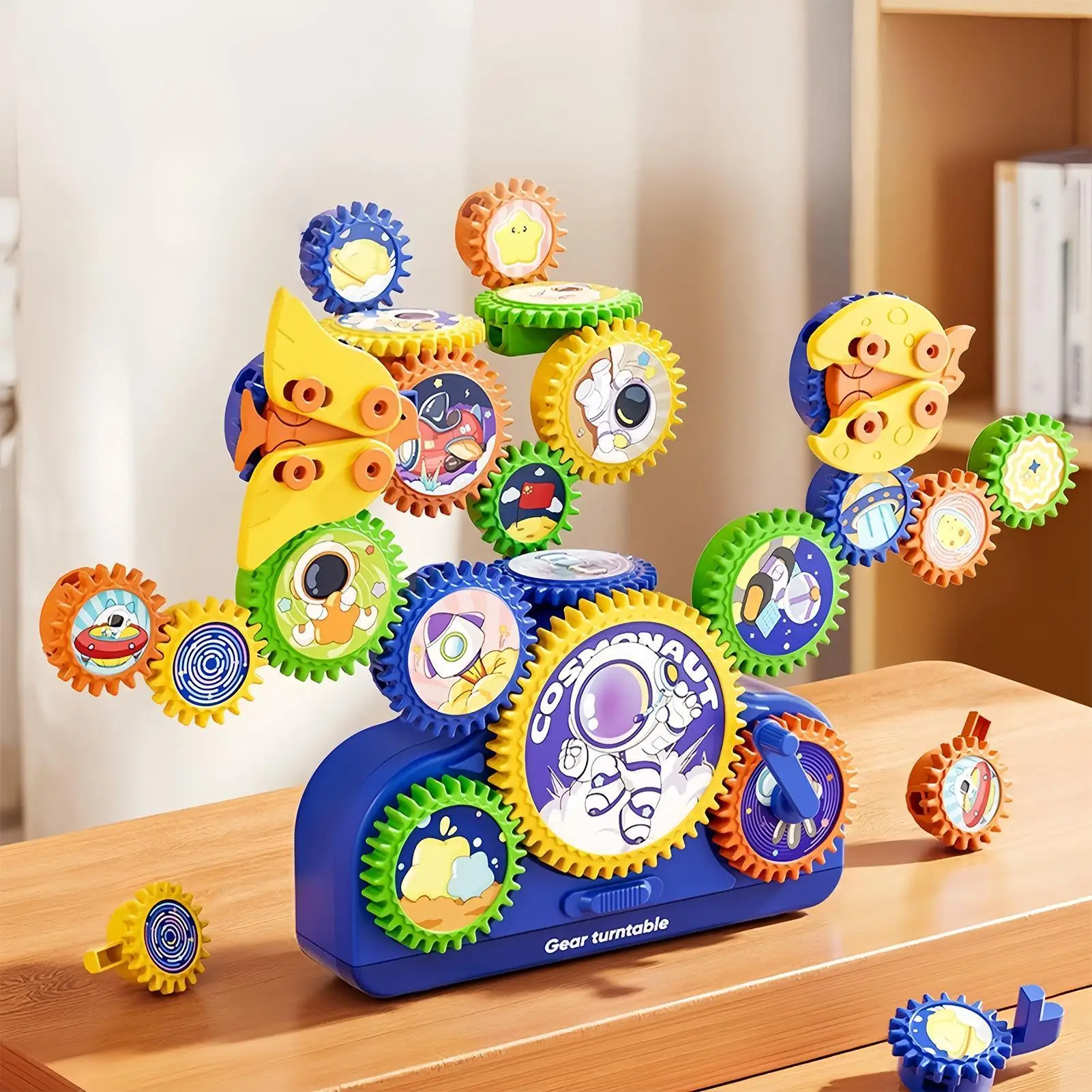 Engrenages pour enfants blocs de construction interactifs jeu engrenages ensembles de construction pour enfants garçon fille famille amis étudiants maison intérieure