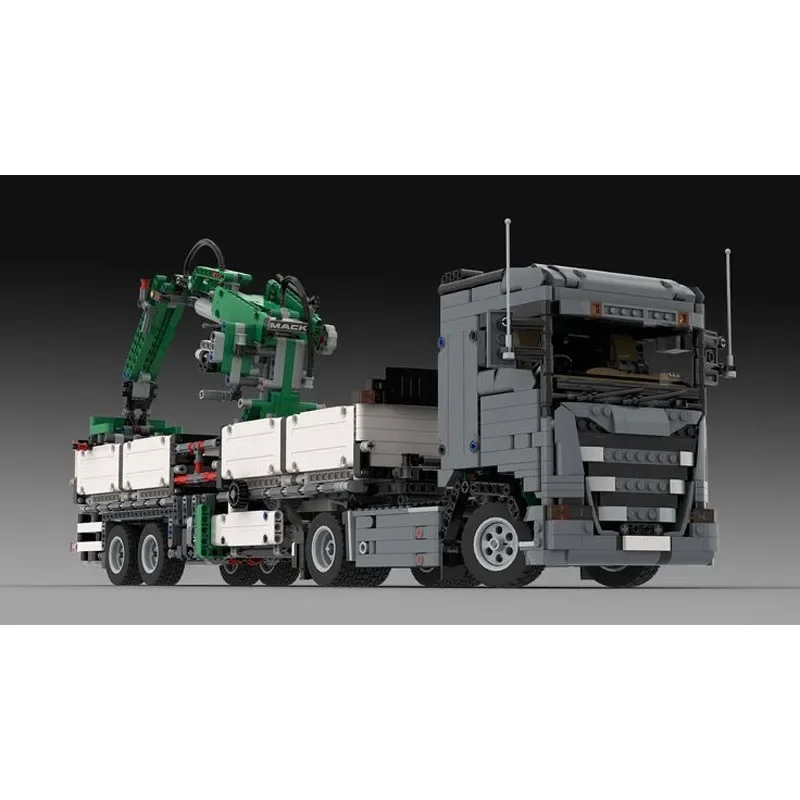 MOC-97635 Kania G370 พร้อมคว้าเครนTrailer Splicing Assembly Building Block Model2368parts Building Blockเด็กวันเกิดของเล่นของขวัญ