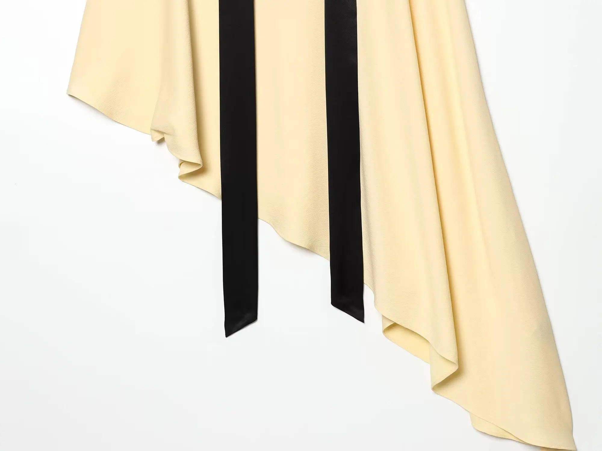 TFMLN Elegante Asymmetrische Blusen für Damen Pullover-Top 2026 Sommer Locker Sitzende Streetwear mit Schal Party-Mode Unregelmäßiges Oberteil – Detail 6