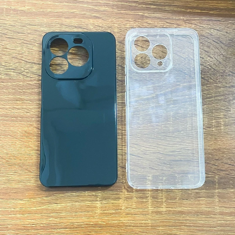 For Cubot A40 Transparent Black TPU Phone Case for CubotA40 CUBOT A40 CUBOTA40 Silicone Soft Cover Protective Back Shell