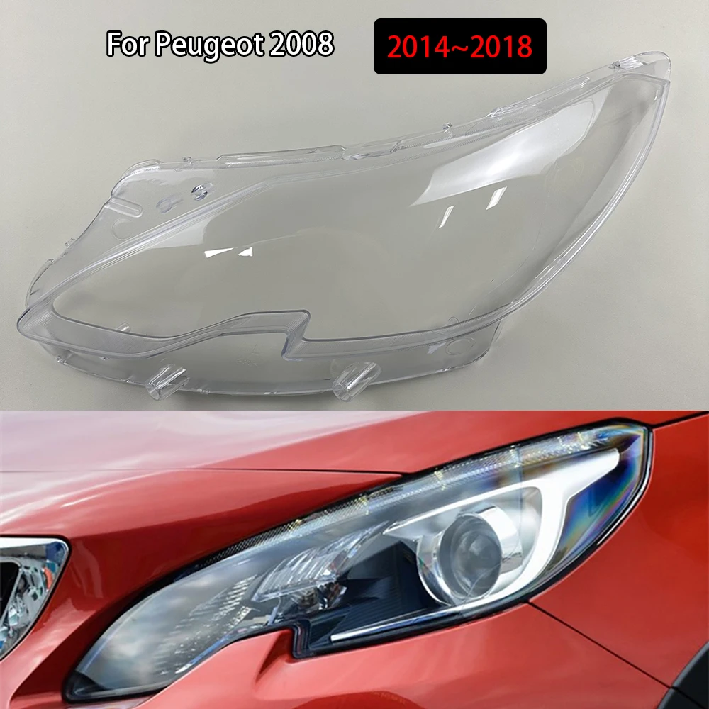 

Для Peugeot 2008 2014 ~ 2018 корпус фары, абажур, линза, прозрачная крышка фары, плексиглас, автозапчасти