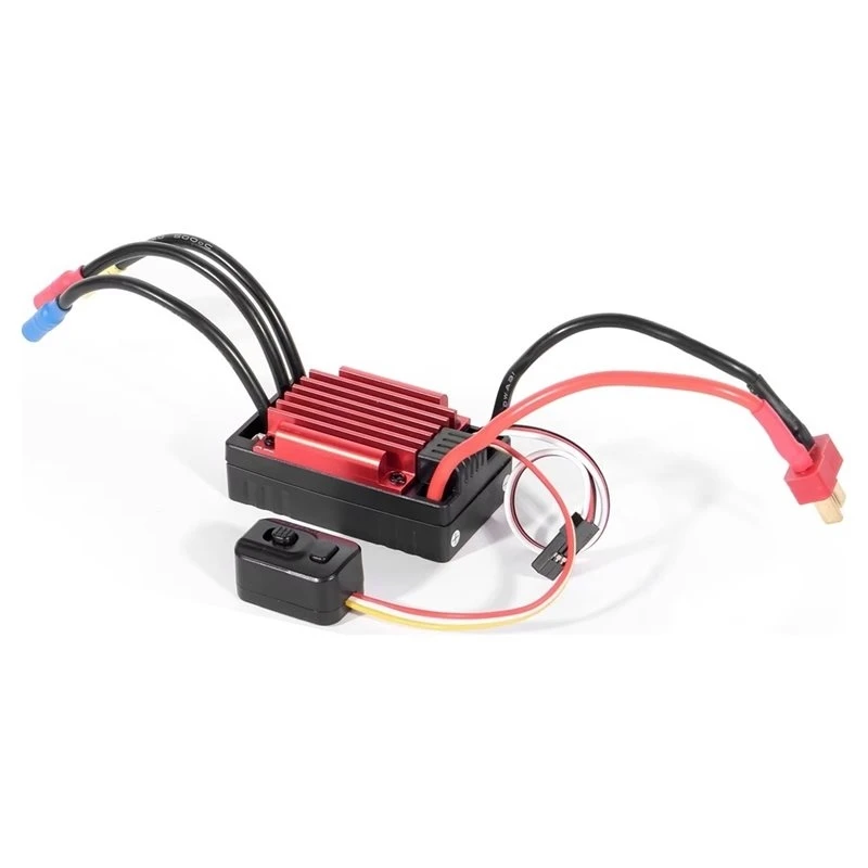 BEDW-Waterproof 35A RC Brushless ESC 2-3S Lipo Programmable For 1/14 1/16 1/18 RC Car Crawler Off-Road Truck Parts Red view 6