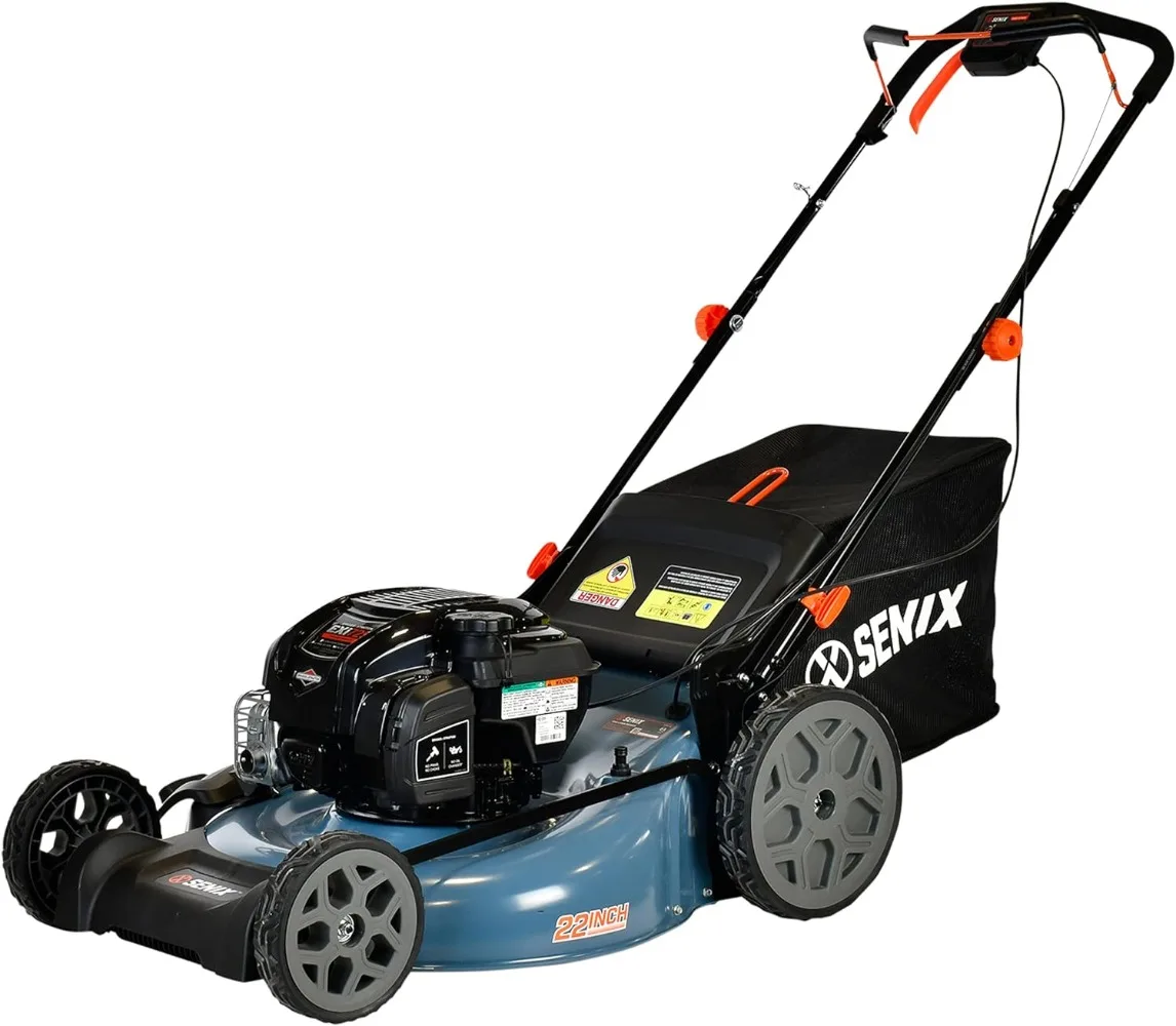 LSSG-H1 22-Inch Self Propelled Gas Lawn Mower with 163 cc 4-Cycle Engine, 3-in-1 Rear Wheel Drive Single Speed