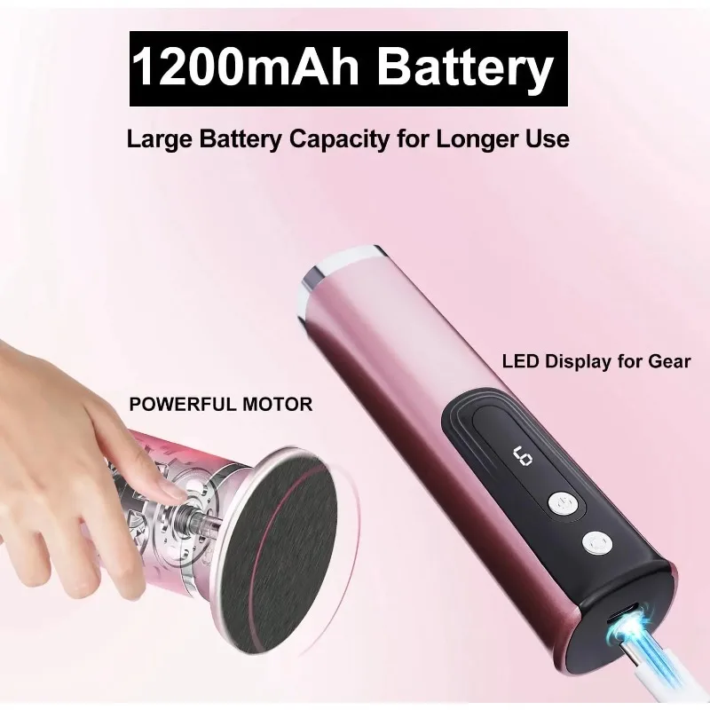 Electric Foot Repair Machine Nail Polish Machine Free of Dead Skin and Calluses Wireless Six Speed Adjustable Foot Care Tool