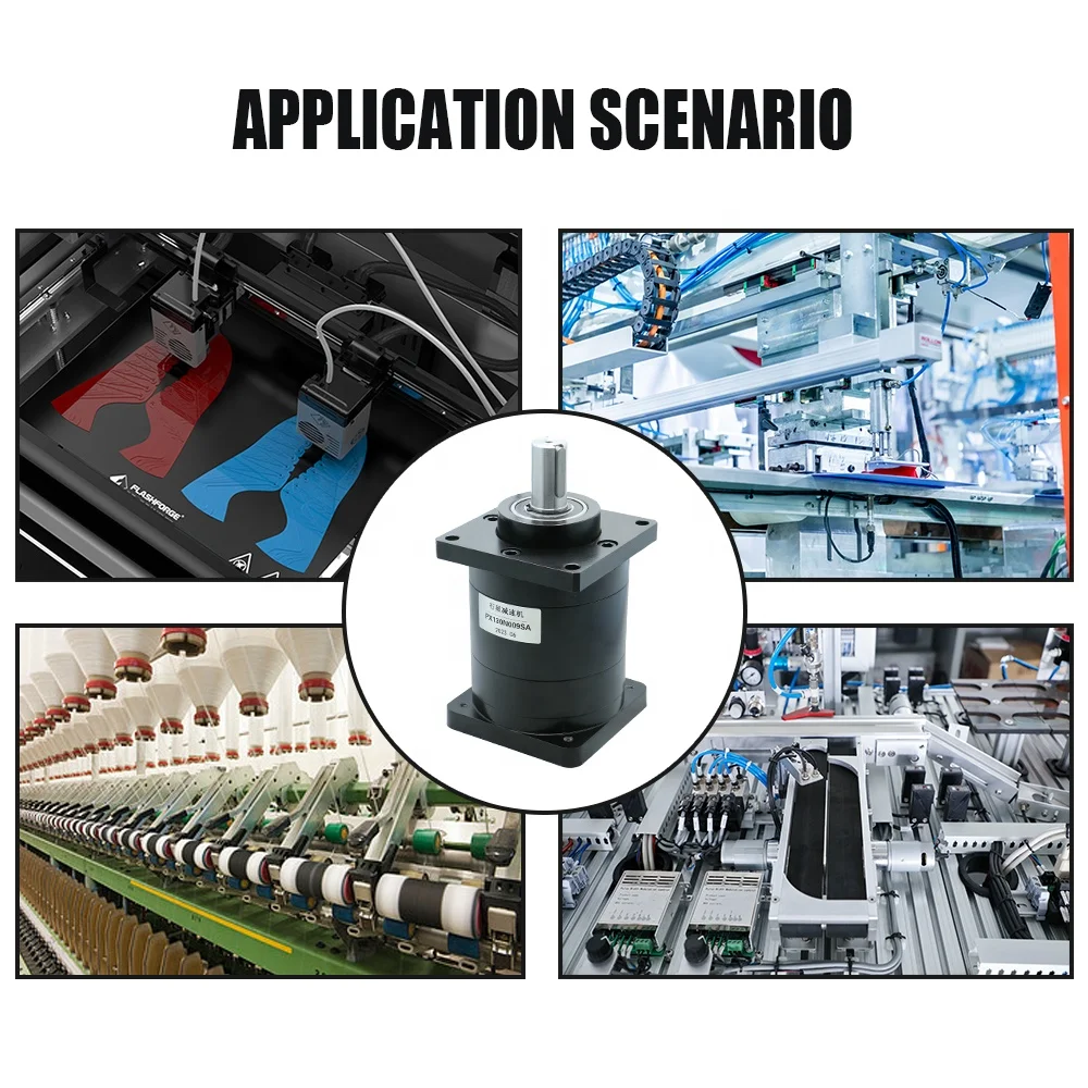 Relações de velocidade do serviço de personalização HLTNC 9 12 16 18 20 24 30 36 Engrenagem Servo Redutor de caixa de engrenagens planetária PX130-L2 130 MOTORfor Cnc