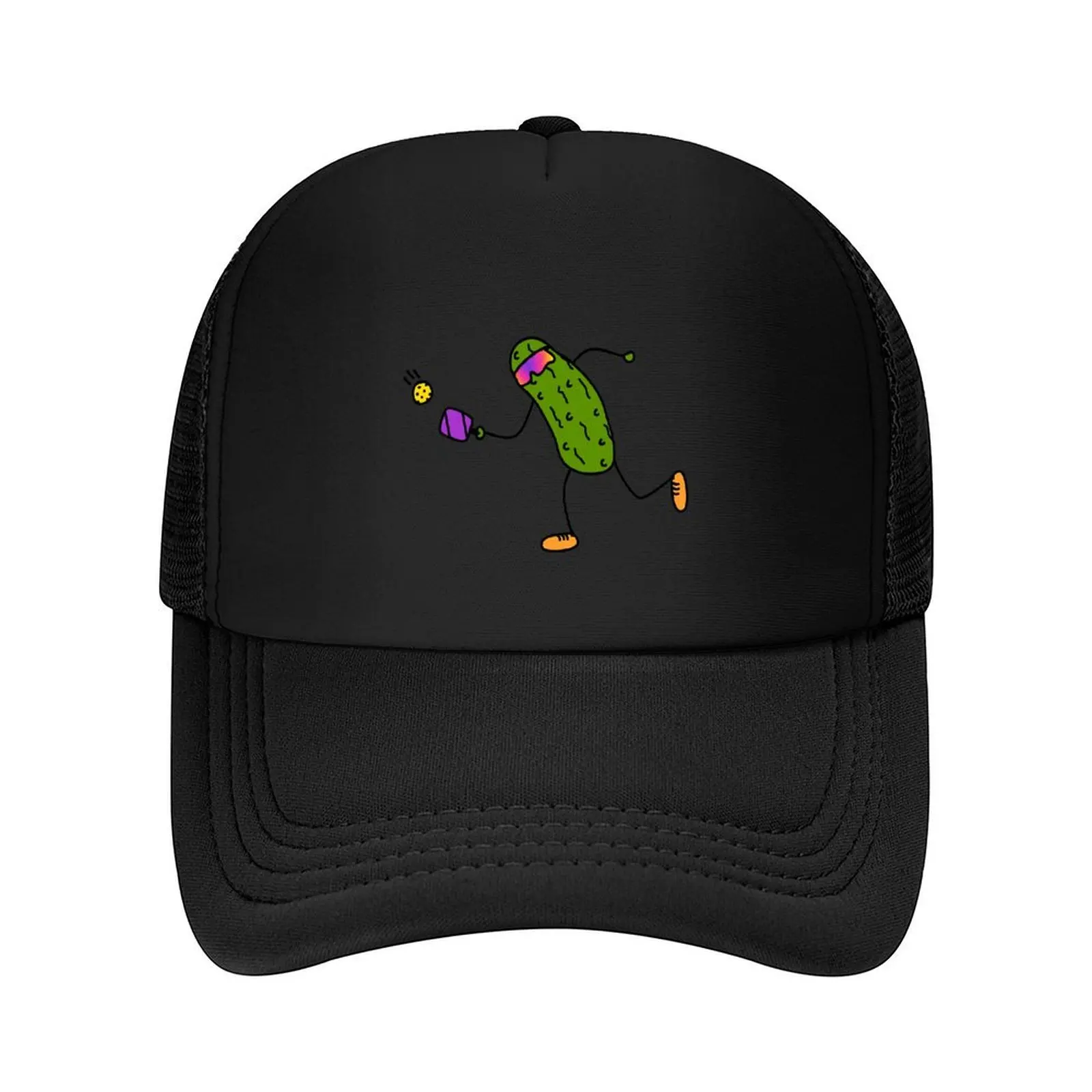 

pickle playing pickleball Baseball Cap Thermal Visor black |-F-| Wild Ball Hat Women's Hats 2025 Men's