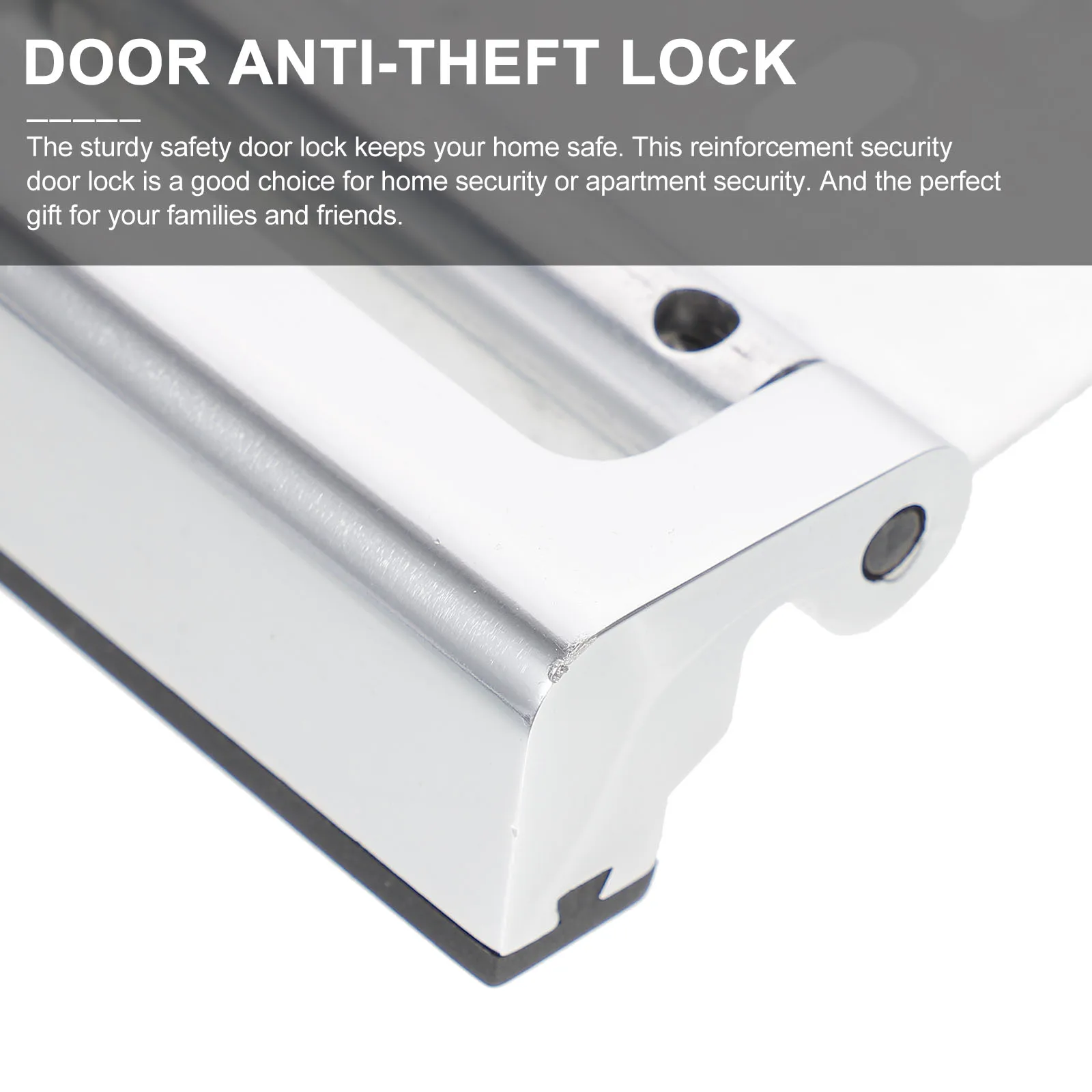 Reinforced Aluminum Alloy Door Lock Home Security Safety Lock Anti-Theft Indoor Door Latch Apartment Hotel Security