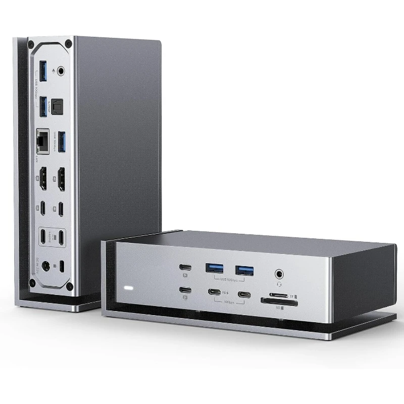 FusionDock Max 1 Dual Thunderbolt 4 Chips, 40Gbps Dock for Mac M1/M2/M3 Pro/Max, 2HDMI 2.0, 96W PD, home.