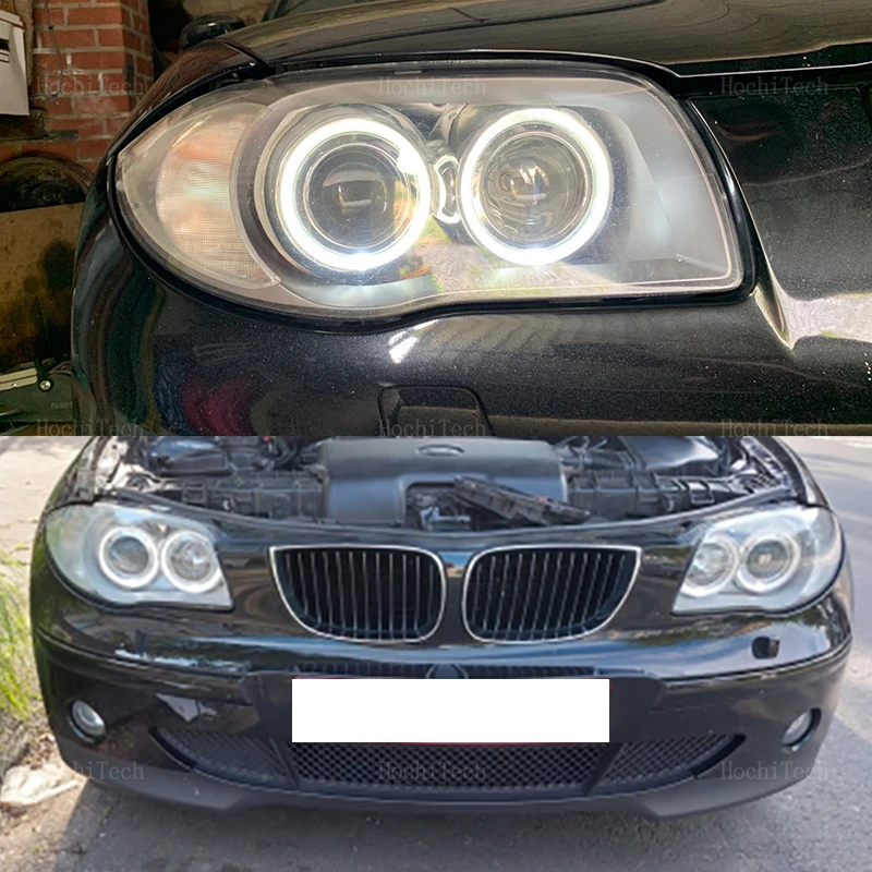 160W LED Angel Eyes Light  Ring Headlight Canbus For BMW E39 E53 E60 E61 E63 E65 E66 E87 525i 530i Xi 545i X3 M5 X5
