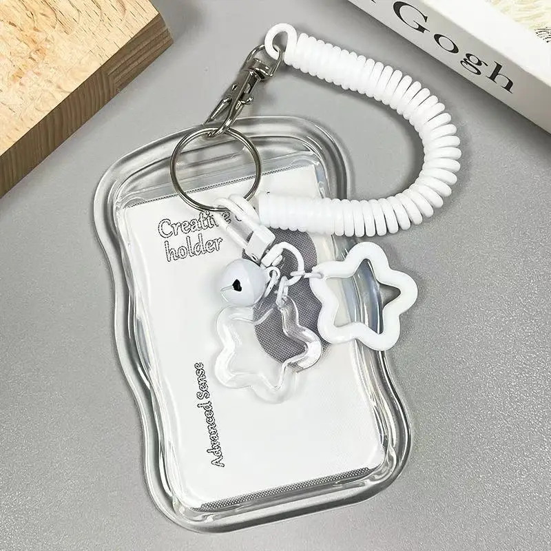 Bus Simple Transparent Ins Card Cover Student Campus Meal Card Subway ID Card Star Chasing Protection Cover
