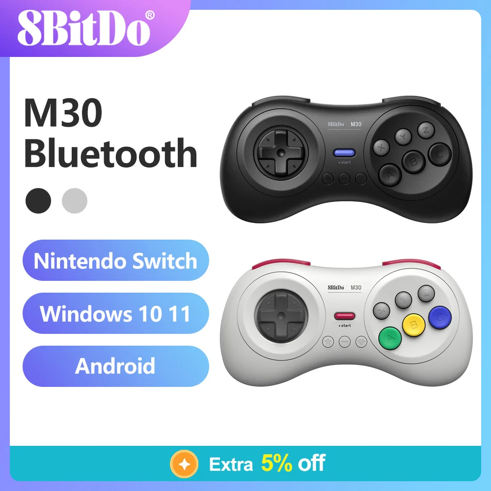 8BitDo M30 Bluetooth Gamepad Game Console Controller Compatible for Nintendo Switch OLED Lite PC macOS and Android 100% Original