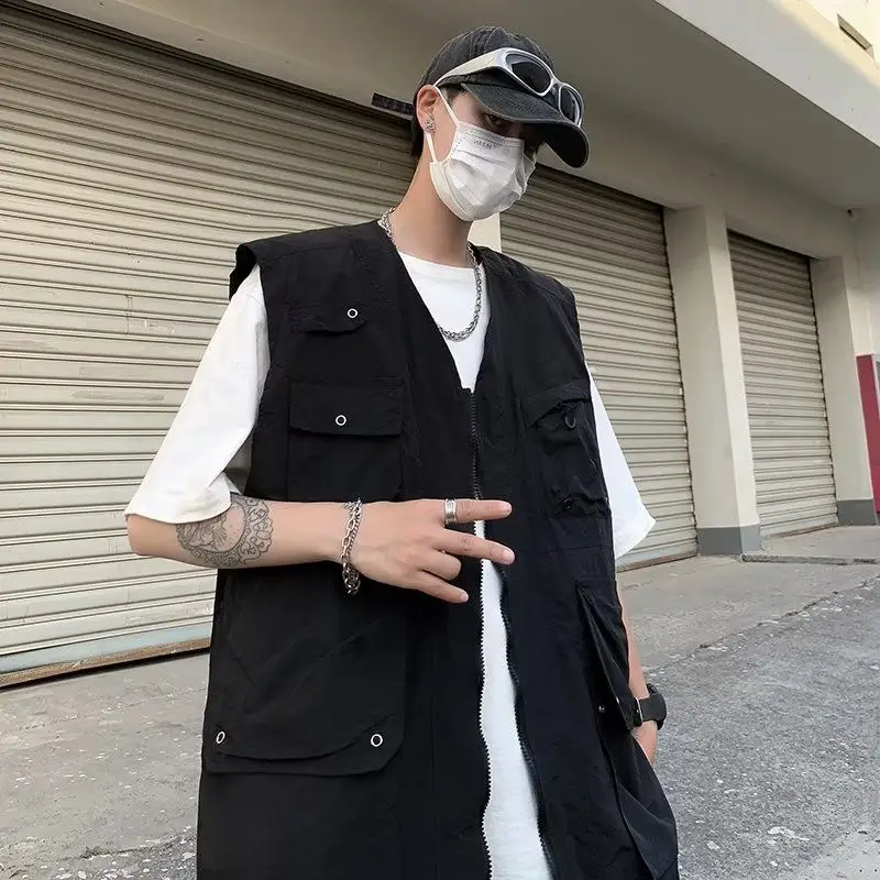 

Vests Waistcoats Thin Womens Vest Elegant Woman Autumn Cotton Stand Collar Elastic Baggy Trekking Outdoors Hiking Durable Trendy