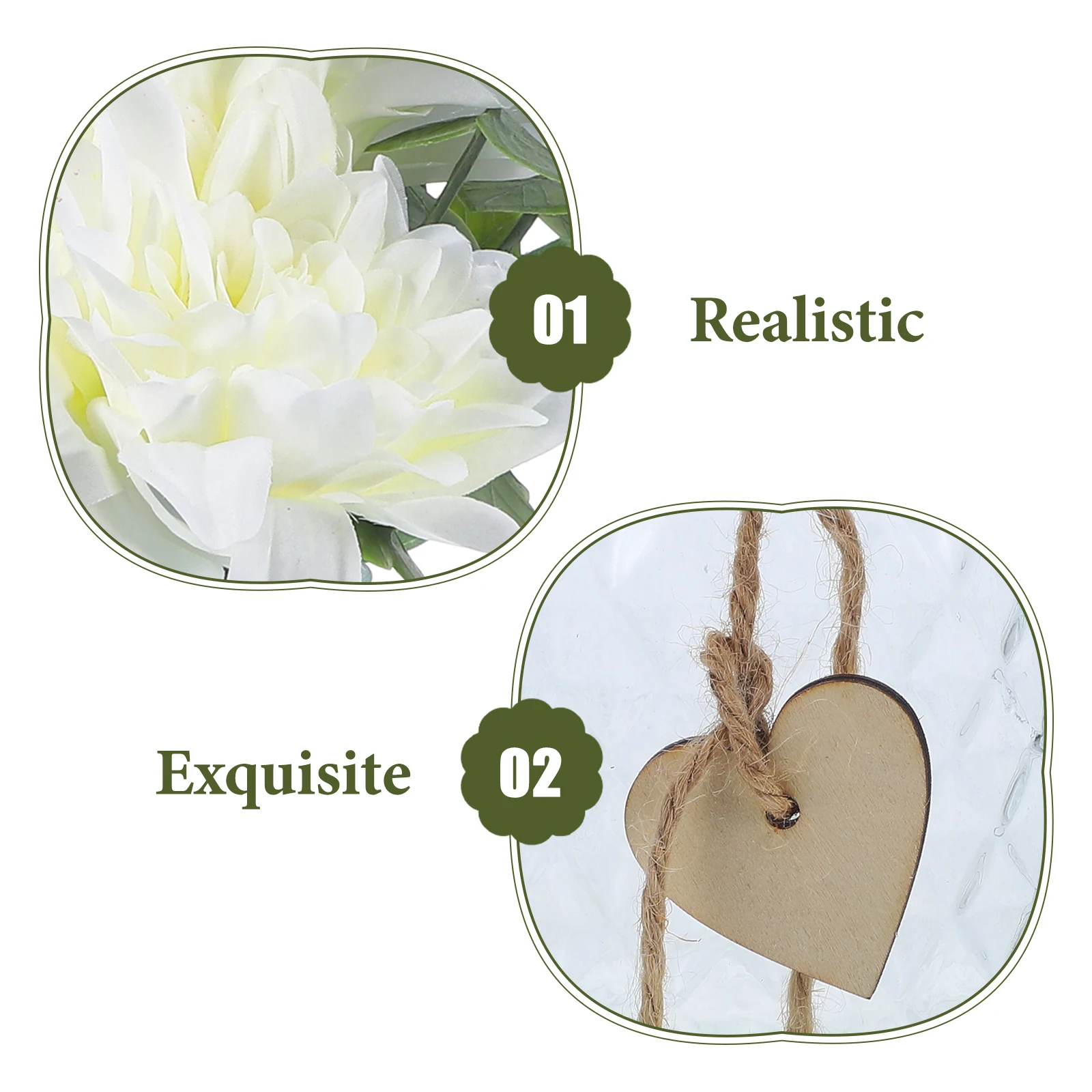 

1 Set Faux Arrangement Vase Wedding Party Decor Indoor Bouquet Home Office Hotel Decorative Fake Bouquet Decoration Simulated