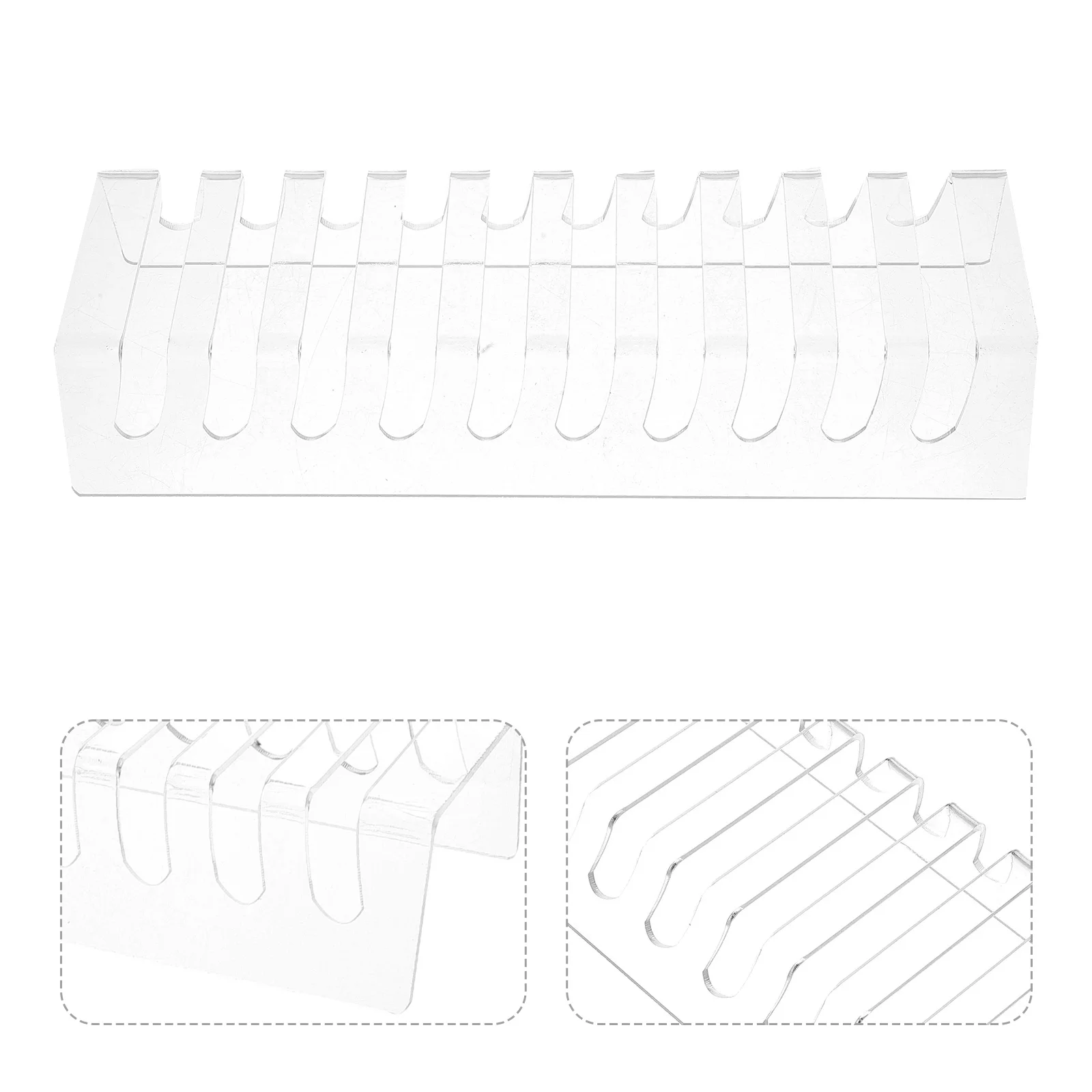 

Acrylic Phone Storage Holder for Multiple Devices Clear Desk Organizer Stand for Cellphones Tablets Charging Display Rack