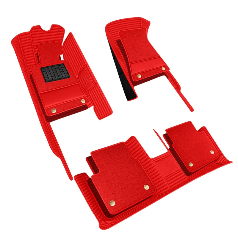 

Universal Car Model Full Surround Leather Car Mats Five-seat Full Set of Double-layer Car Mats Dirt-resistant Mats