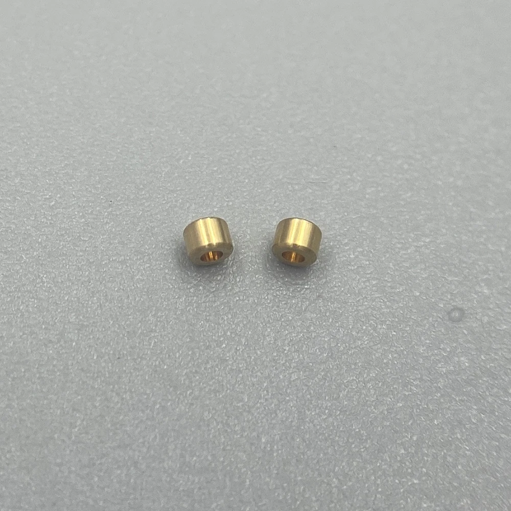 18k Au750 Gold End Clip Tube Beads Cap Fine Jewelry Making DIY Accessories Findings Steeling Wire End Stop Crimp Bead
