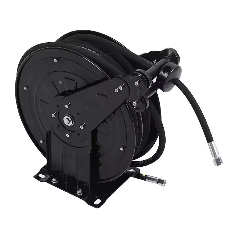 15M Automatic Retracting Stainless Steel Hose Reel Wall Mount for High Pressure Air Washer for Garden & Car Wash
