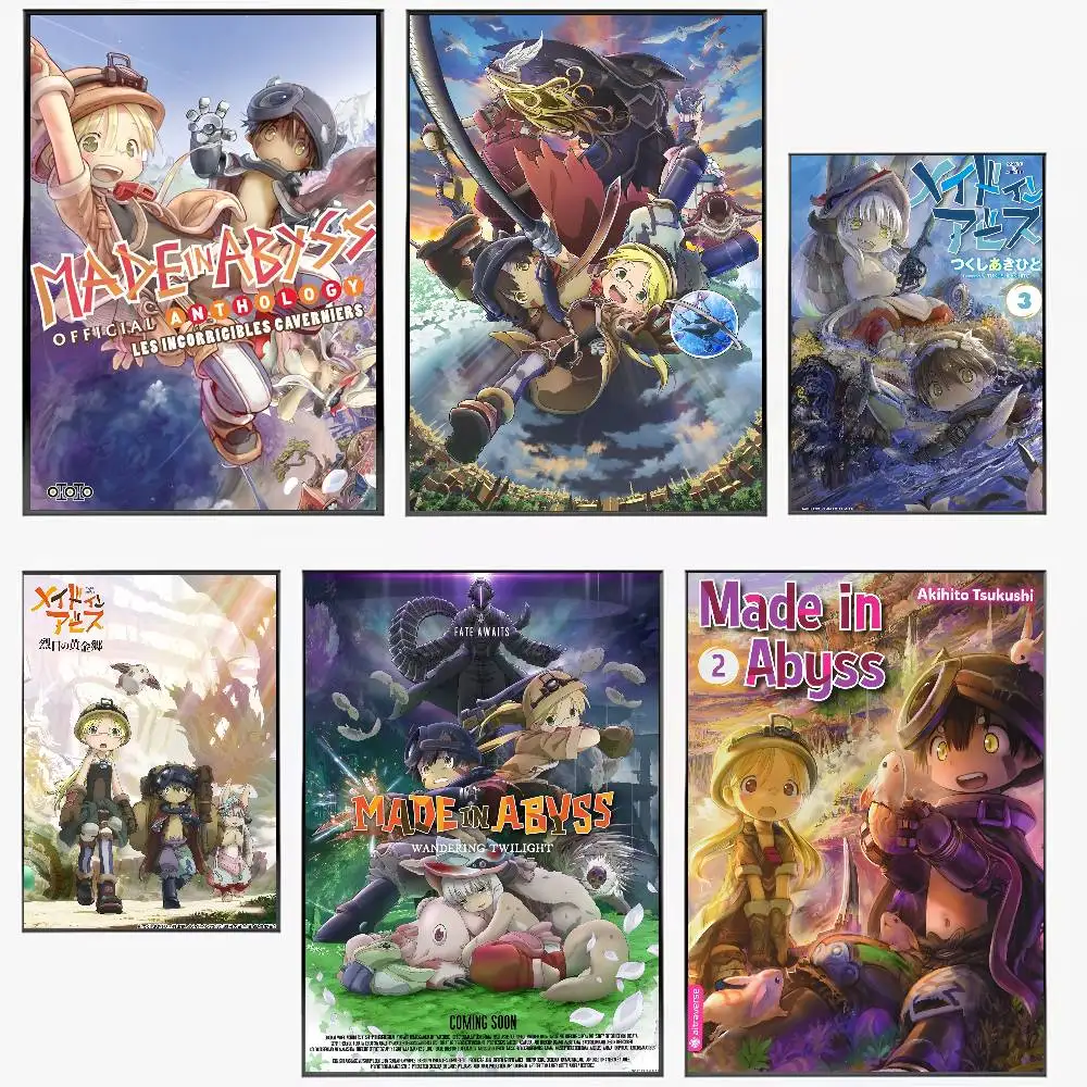 

Anime M-MADE IN A-ABYSS Poster Waterproof HD Art Wall Decal Self-Adhesive Print. Aesthetic Home Room Decor for Living Room Bedro