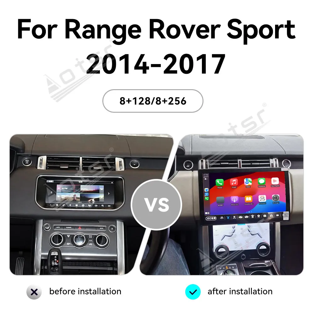 

13.3 Inch Android 13 Car Radio CarPlay For Range Rover Sport 2014-2017 Touch Screen Multimedia Player GPS Navigation Head Unit