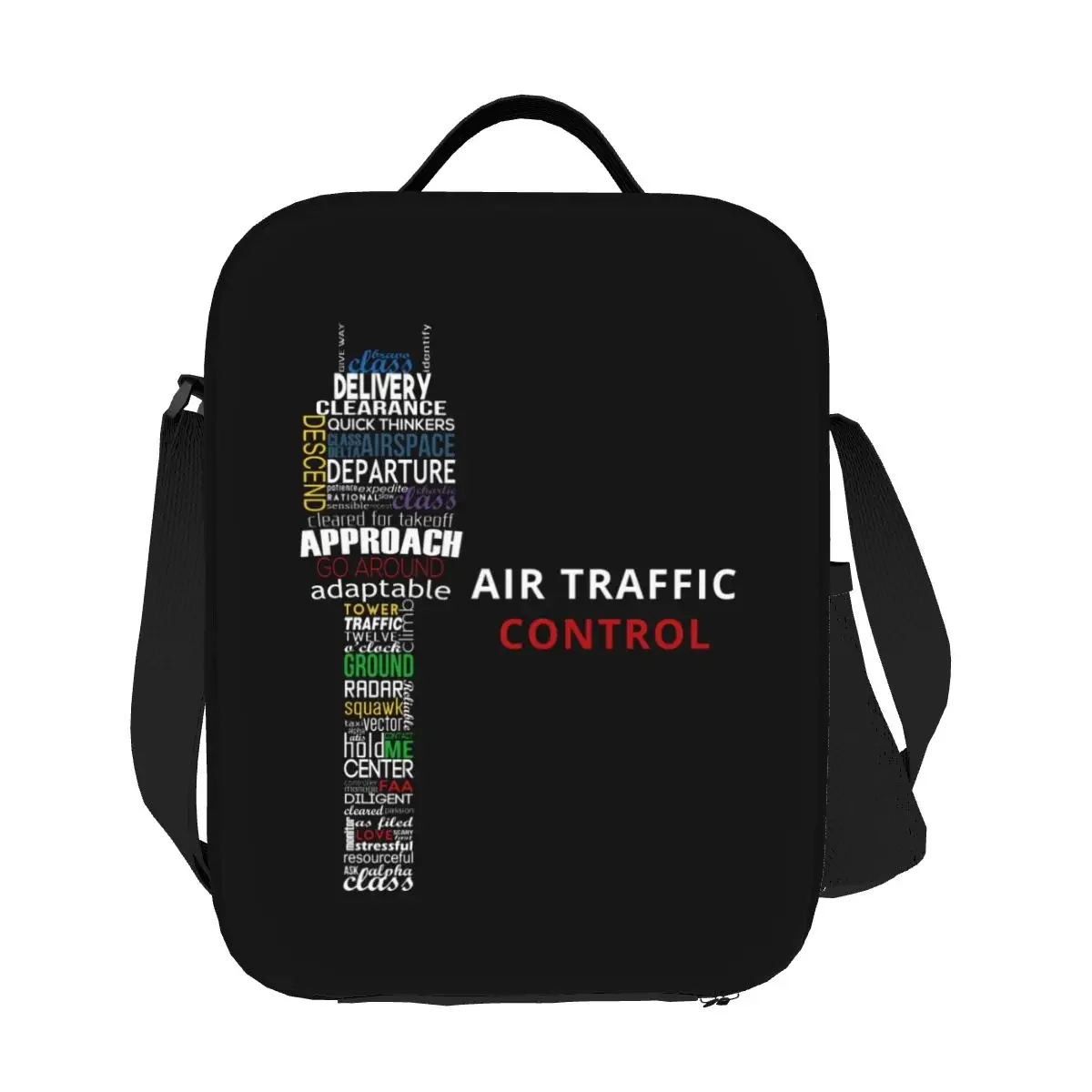 Air Traffic Controller Thermal Insulated Lunch Bag Pilot Air Fighter Portable Lunch Container Work School Travel Bento Food Box