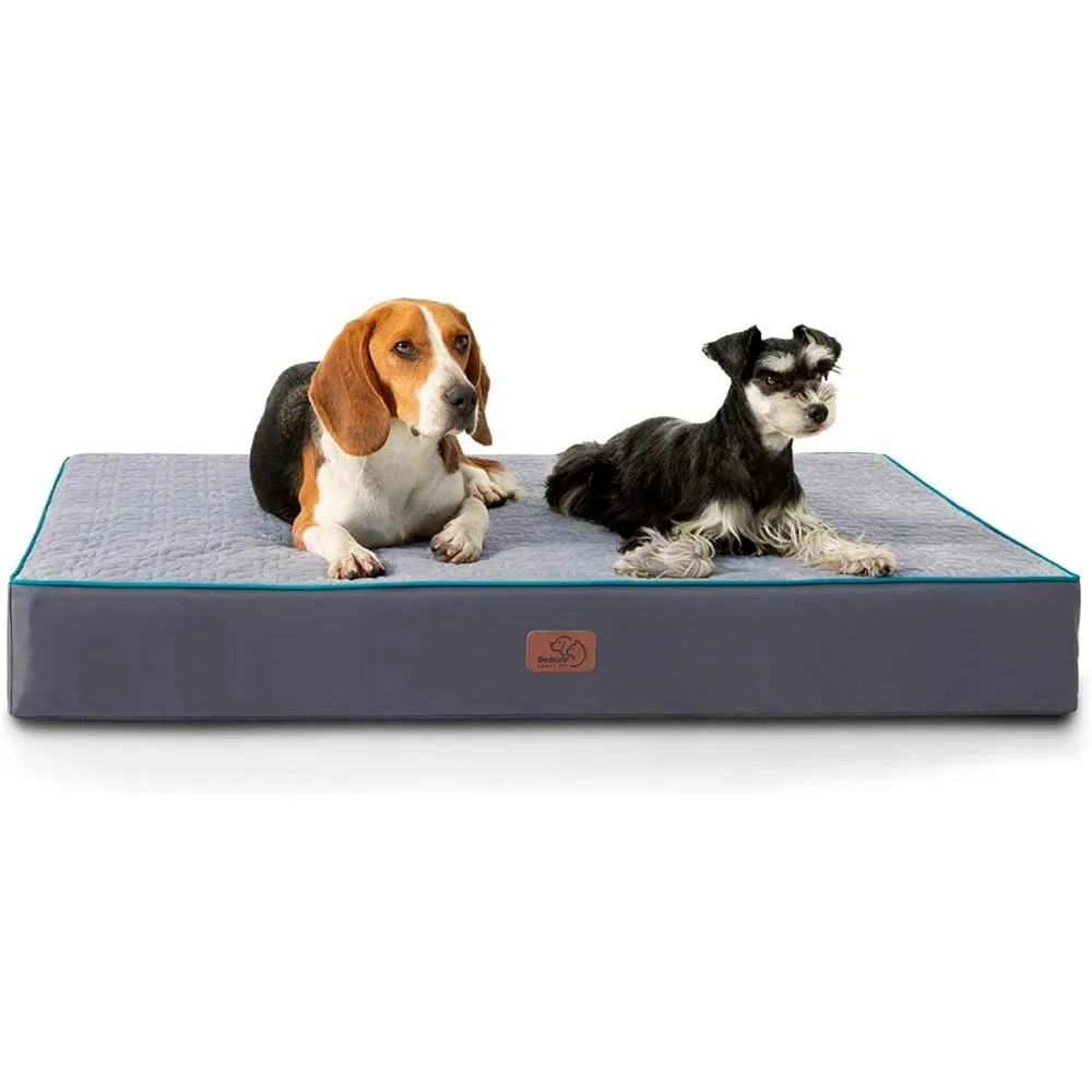 

Orthopedic Dog Bed for Extra Large Dogs - XL Memory Foam , 2-Layer Thick Pet Bed with Removable 44.0"L x 32.0"W x 4.0"Th