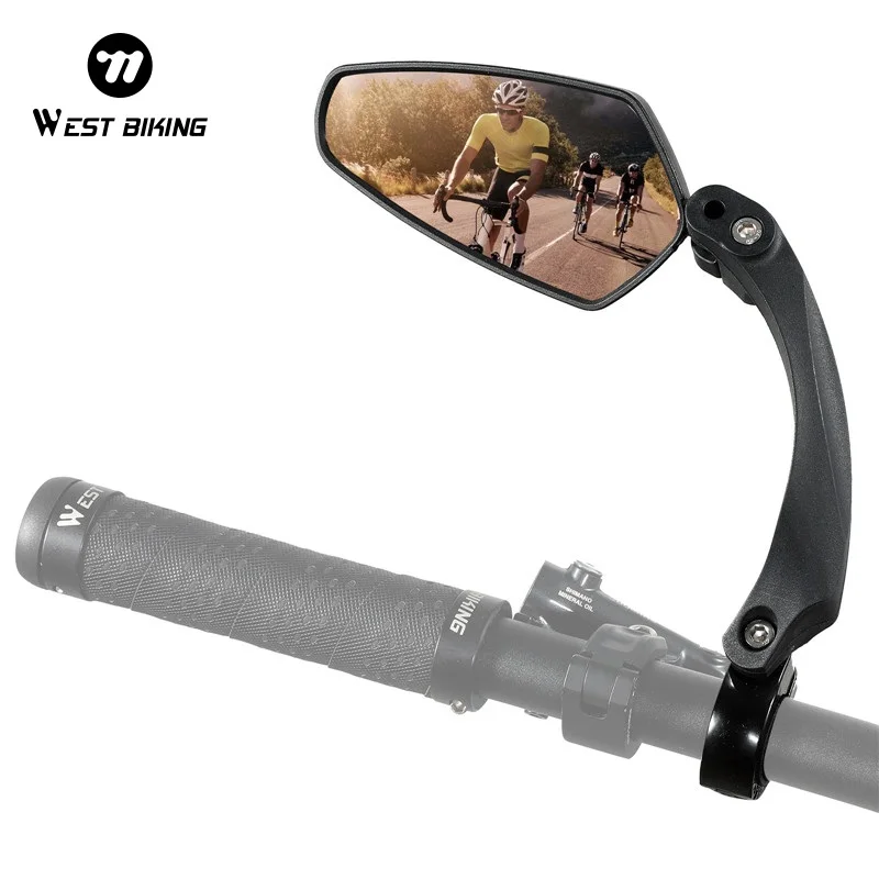 

WEST BIKING Bicycle Mirror Anti-Glare Handlebar Rear View Wide Range Back Sight Reflect electric scooter Mirror bike accessories
