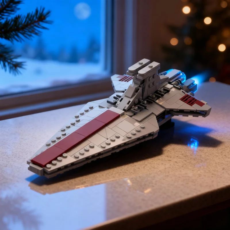 

388 деталей MOC: Конструктор «Звездная битва Венатора» в среднем масштабе, идея для самостоятельной сборки, рождественский подарок, игрушка для творчества и обучения