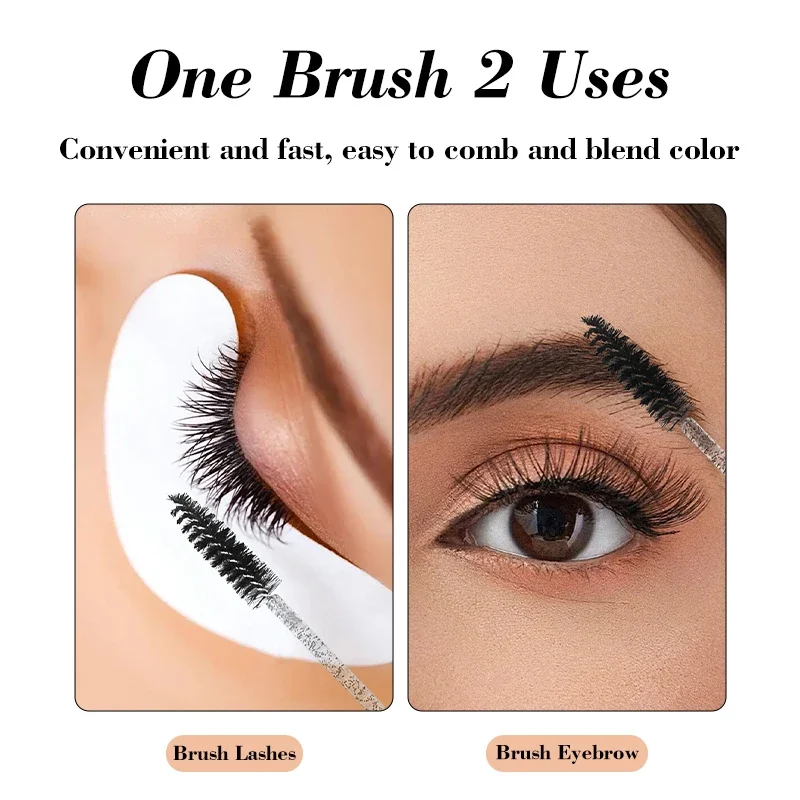 50 pz Spazzole Per Ciglia Usa E Getta Strumenti di Estensione Delle Ciglia Pennello Per Sopracciglia Mascara Bacchette Applicatore Spoolers brosse cils