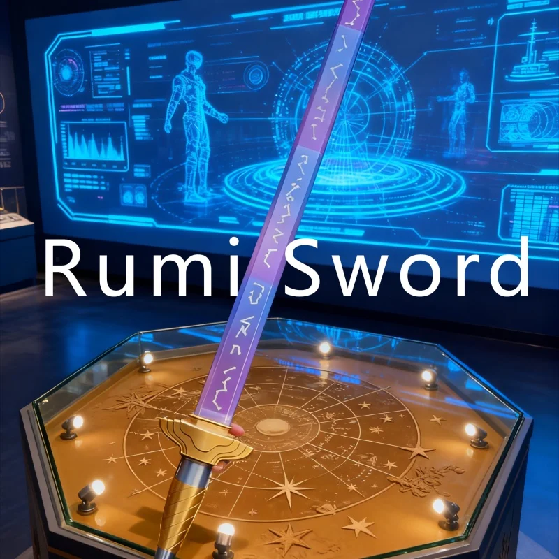 K팝 코스프레 악마 사냥꾼 롱 소드 소품 성인 변장 칼 소품 의상 무기 카니발 코스프레 의상 액세서리