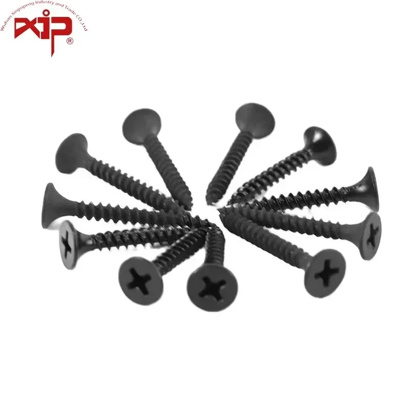 Carbon Steel Black Phosphate High-precise Self Tapping  Strong Durability Drywall Screw Composite Board Soft Metal