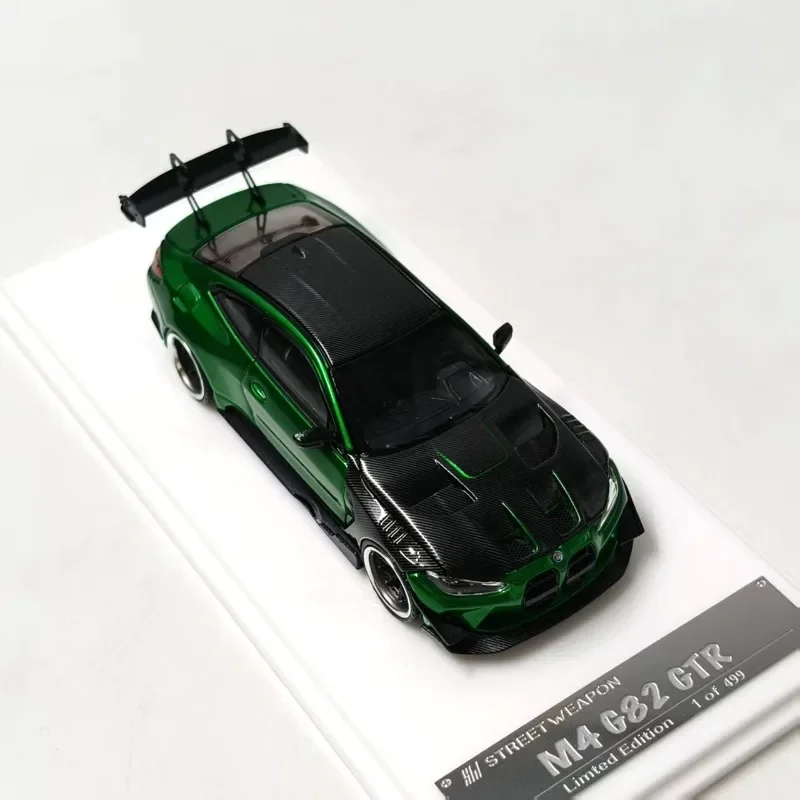 SW Diecast 1/64 Scale BMW Alloy Car Model BMW G82 M4 GTR Play Vehicles Toys Original Box Collection Display view 5