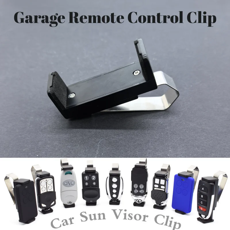 Car Key Clip Holder Car Sun Visor Clip Garage Door Control Adjustable 45-68mm Garage Remote Control Clip Command Stabiliser