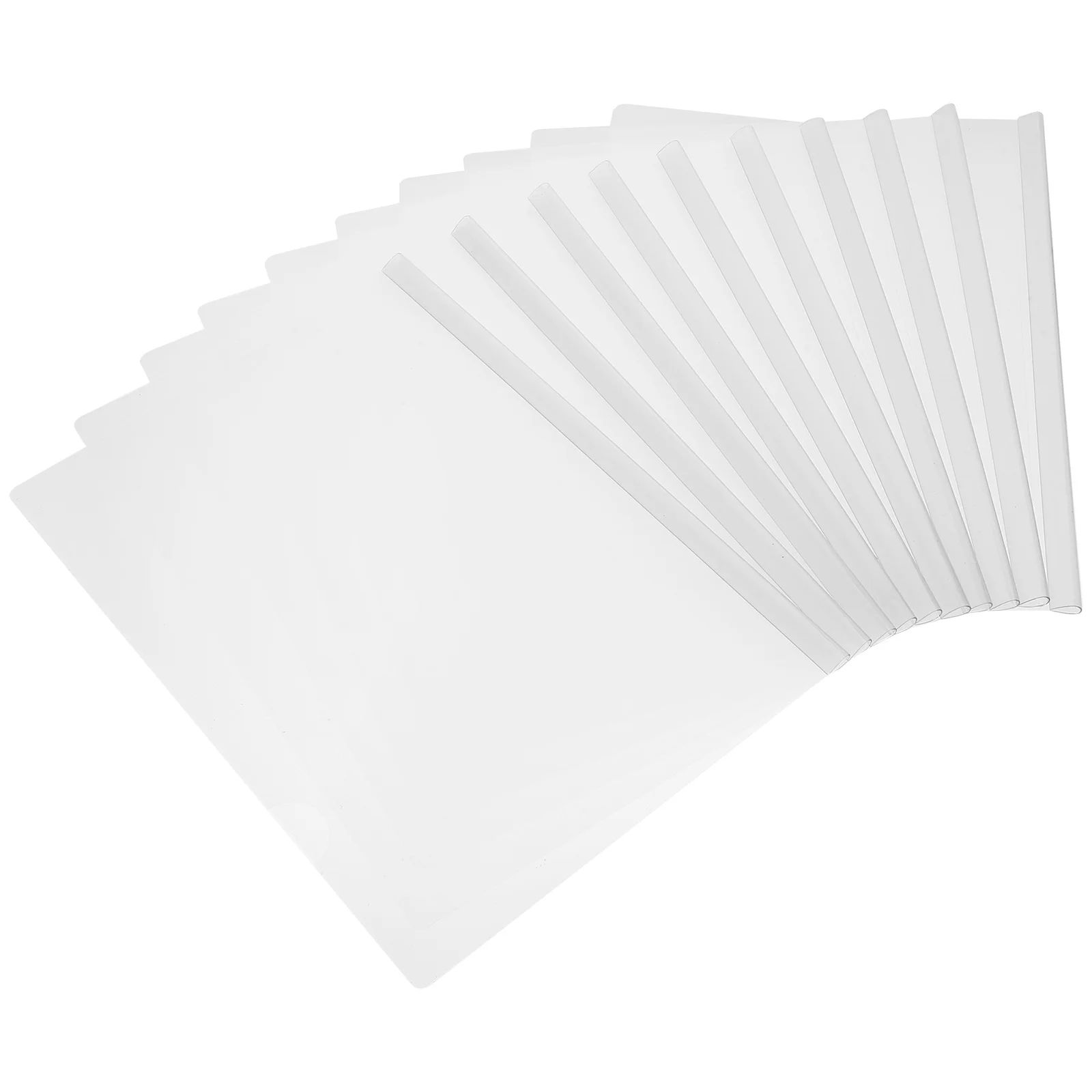 10 stuks doorzichtige map schuifbalk clips plastic documenthouders A4 rapportmap bestandsopslag klem kantoorpapier organisator