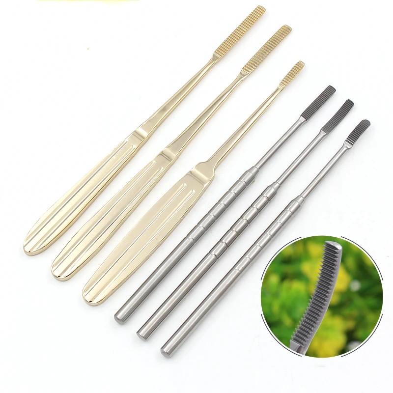 Rhinoplasty Instrument Stainless Steel Nasal Bone Rub Straight Edge External Arc Internal Arc Cosmetic Plastic Surgery Tool Nasa