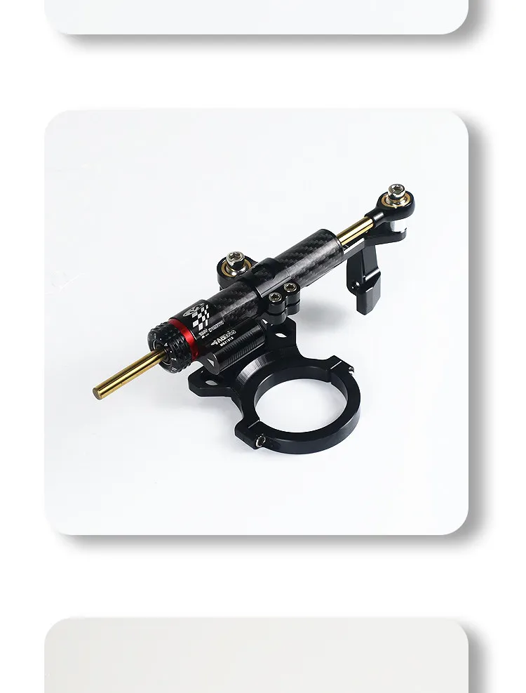 Applicable to Qianjiang Sai 600 titanium feet, chasing 600 modified parts directional damper bracket, anti-shake head
