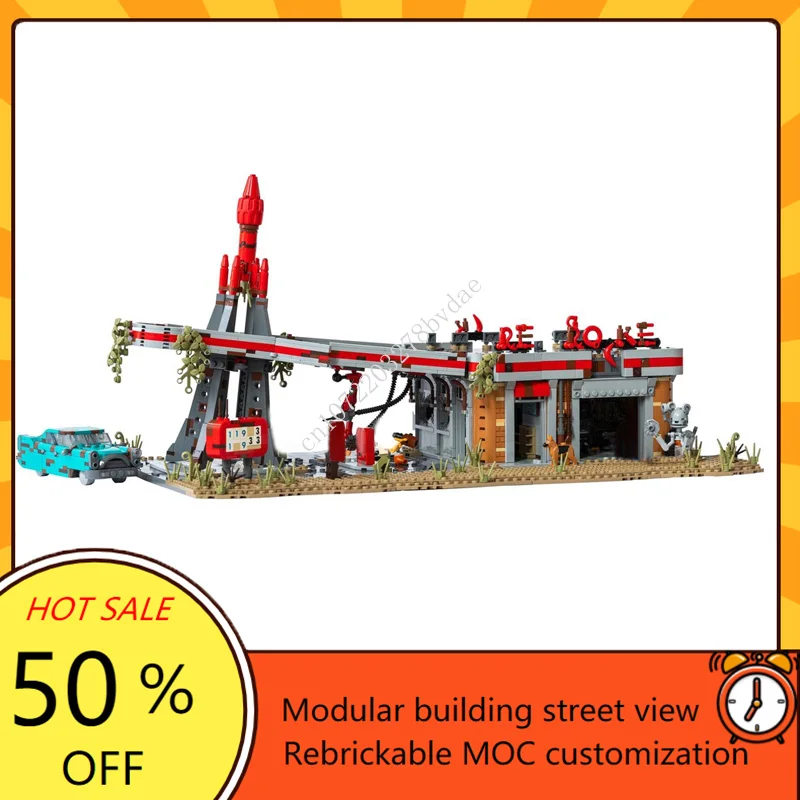 

Конструктор MOC Fallout Red Rocket Truck Stop, 3263 шт.