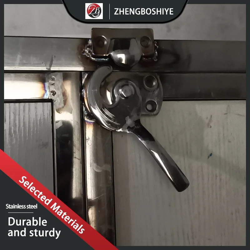 304 Stainless Steel Rotating Handle Industrial Electrical Vacuum Box Refrigeration Room Freezer Door Closing Handle
