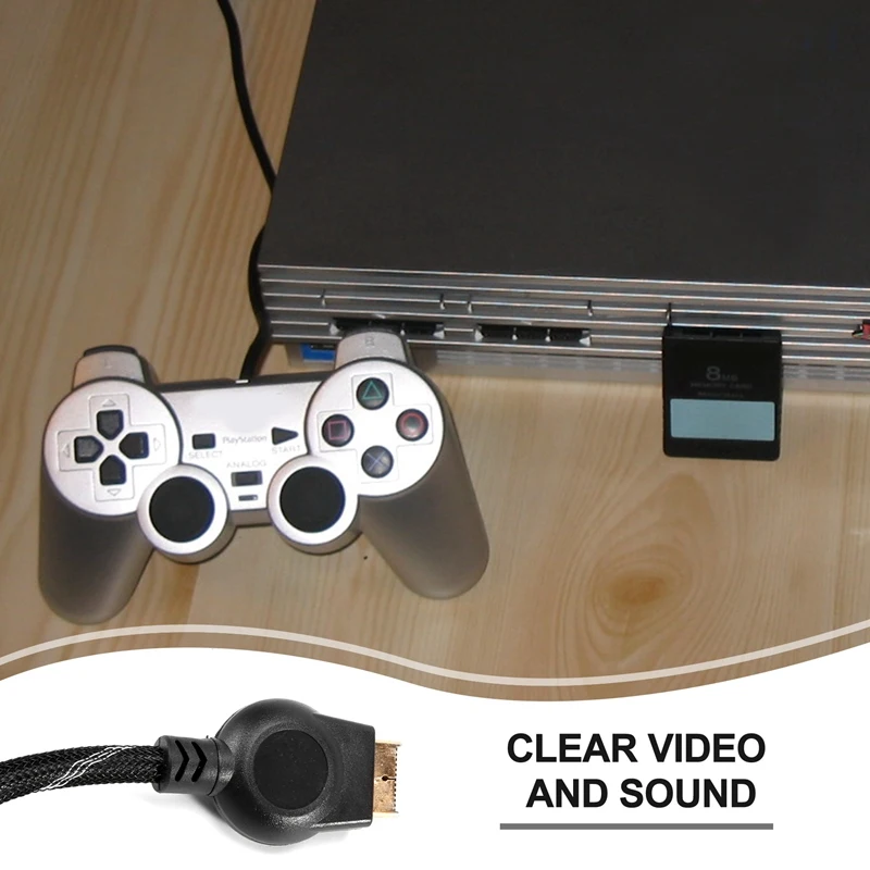 Suitable for PS2/ Component Cable 1.8M Suitable for PS 2/3 High Resolution Game Cable Accessories
