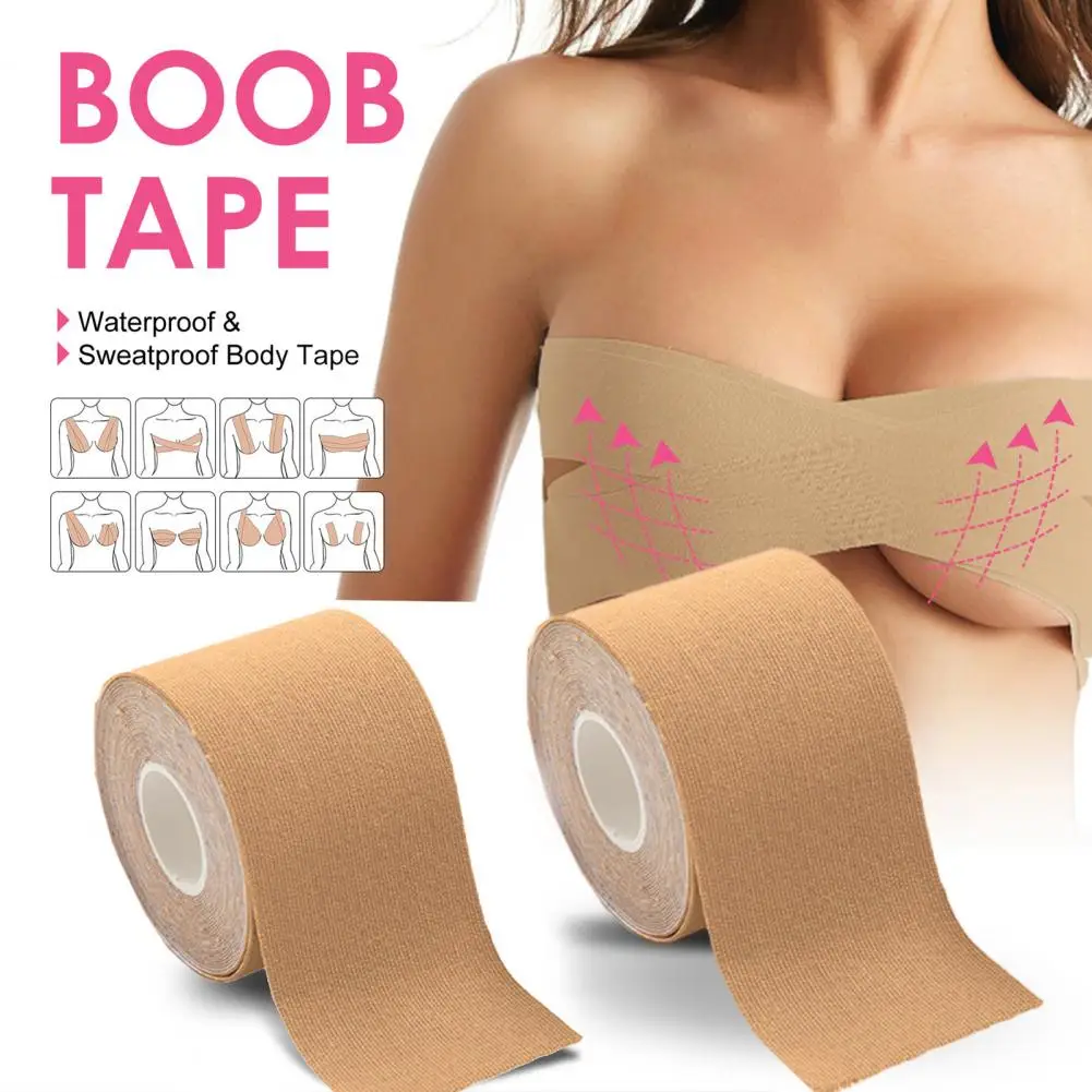 1 Roll Chest Lift Tape Protective Adjustable Sticky Flexible Invisible Prevent Sagging Chest Sticker Breast Patches Pad