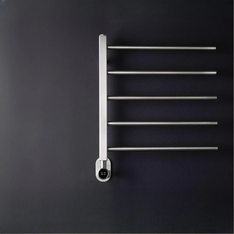 

Carbon fiber intelligent electric towel rack household bathroom heating drying towel rack pendant