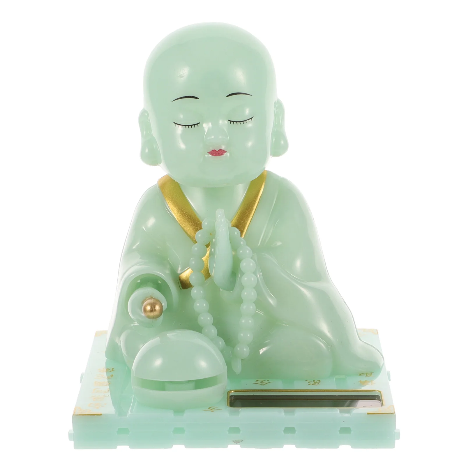 Buddha Light Ornaments Car Dashboard Solar Decoration Toy Accessories Electronic Component for Baby
