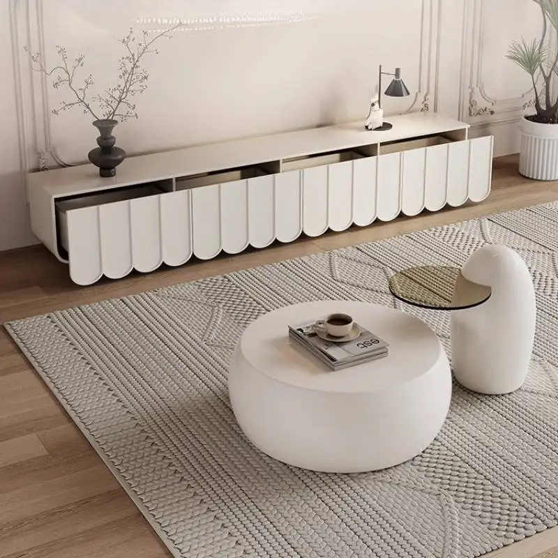 خزانة تلفزيون لغرفة الجلوس، تصميم لتزيين الحائط، شقق غرفة النوم، خزانة تلفزيون فاخرة، تخزين أبيض، أثاث تلفزيون Mueble De #4