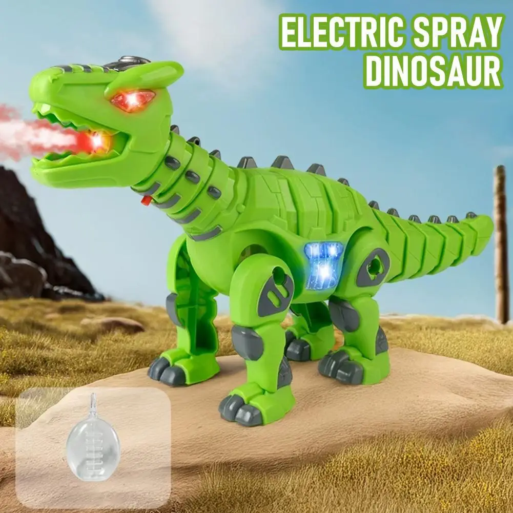 

Электрический спрей динозавр, ходьба, реалистичная звуковая имитация модели динозавра, светодиодные фонари, развивающие игрушки для детей, подарки на день рождения