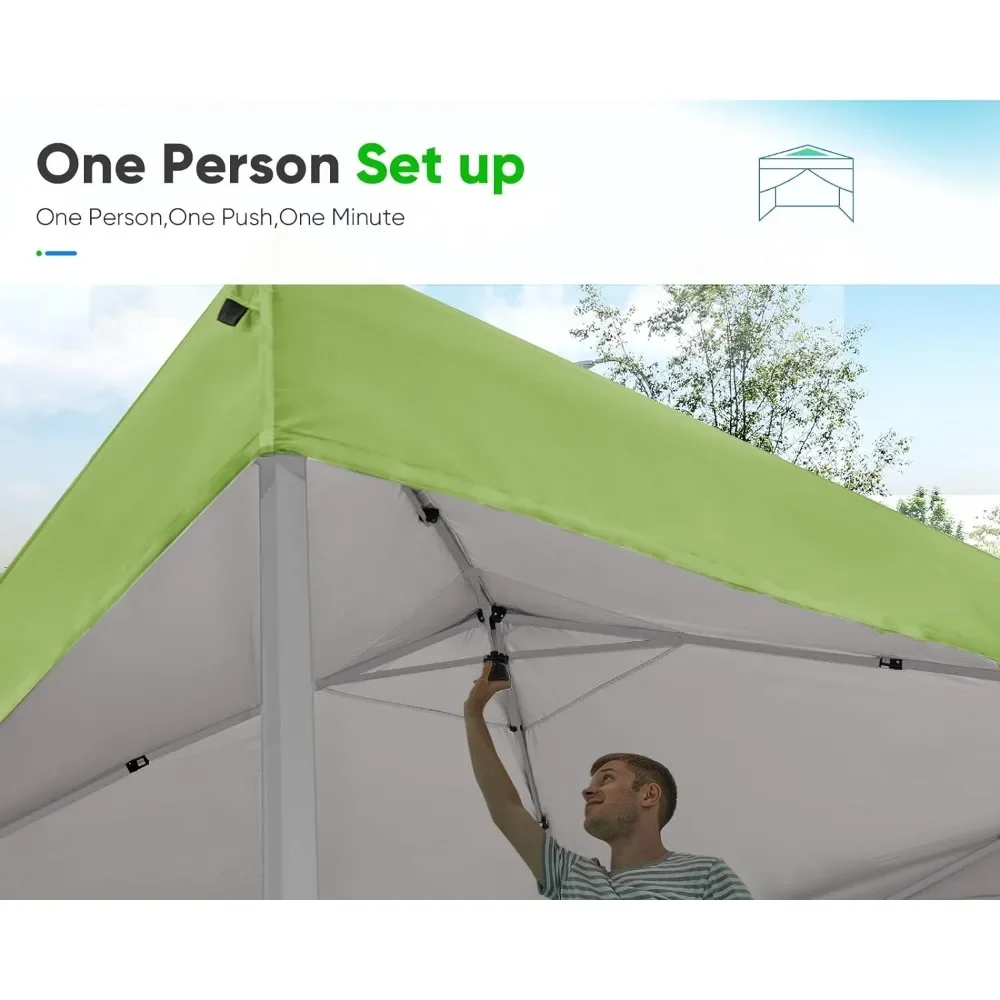 Privacy Pop up Canopy Tent with Sidewalls and Roll-up Ventilated Windows, One Person Setup