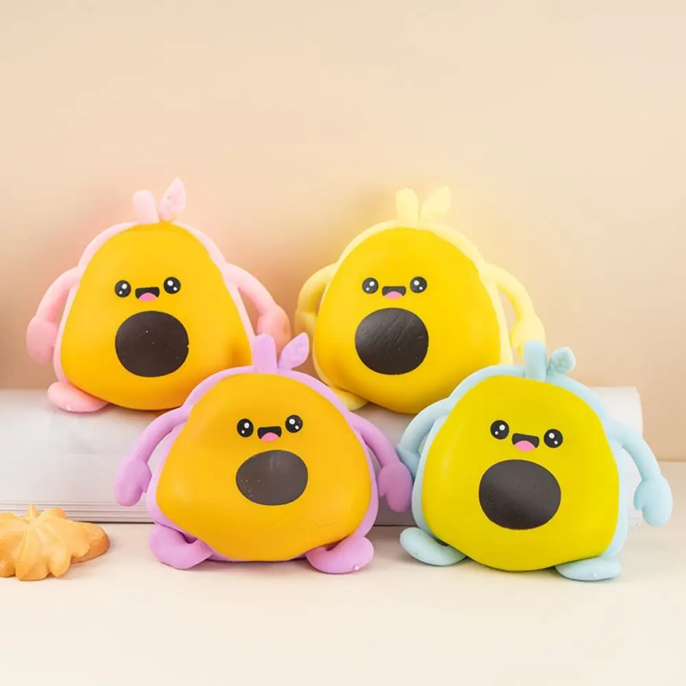 Niedliche Avocado-Quetschspielzeuge, Kneten, Prise, Avocado-Frucht, Quetschball, weich, langsamer Rückprall, sensorisches Spielzeug, Geschenke für Kinder und Erwachsene