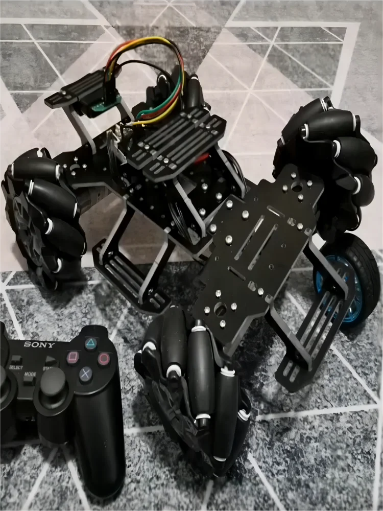 4WD Robot Car Encoder Motor Mecanum Suspension RC Tank Chassis for Arduino Robot DIY Kit Compatible Ps2 Programmable Robot Car